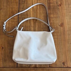Kate Spade Greene Street Kaia shoulder and crossbody bag white pebble